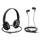 Hoco W24 Enlighten Headphones with Mic, 2 Pieces - Red